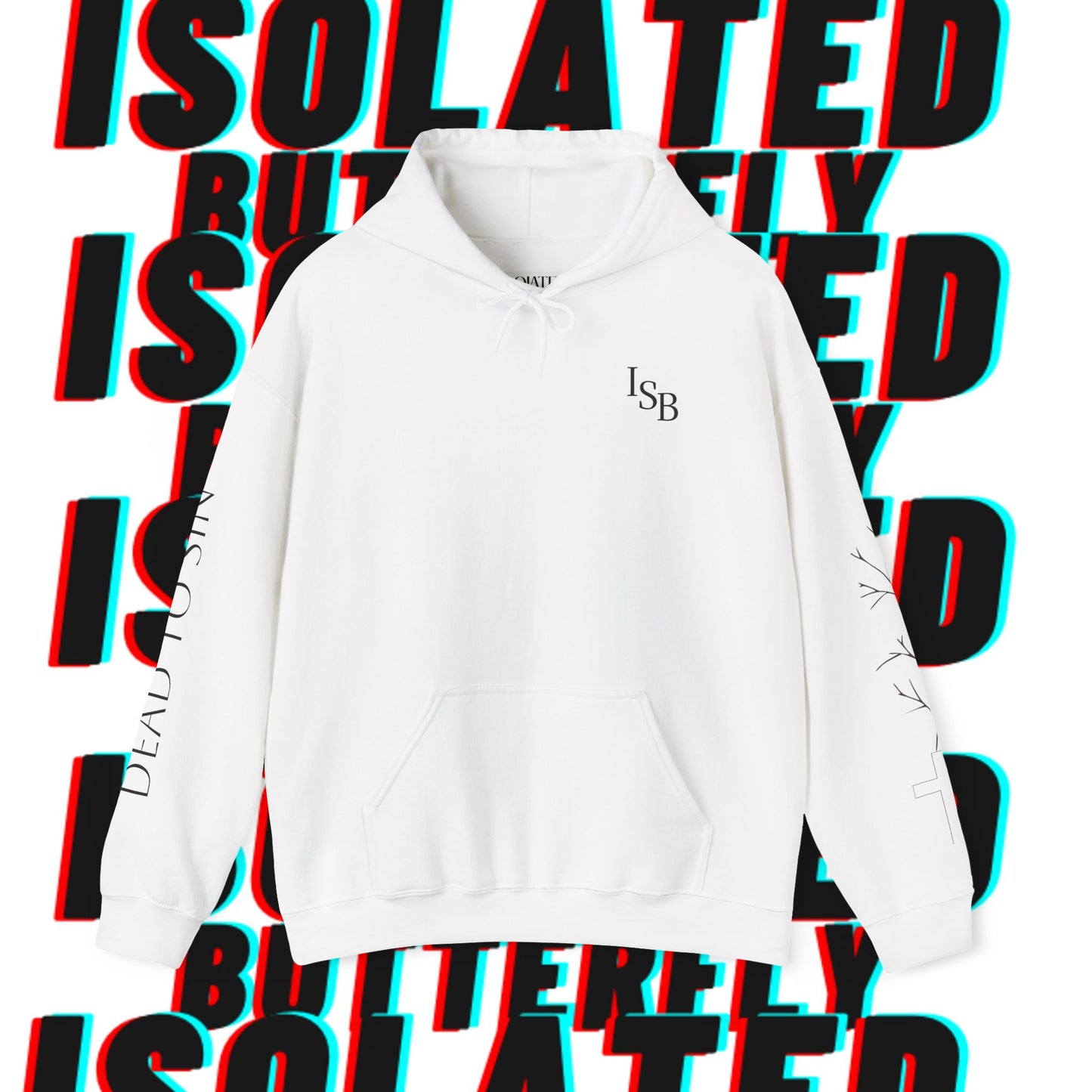 Isolated Butterfly - Dead To Sin Heavy Blend Hoodie